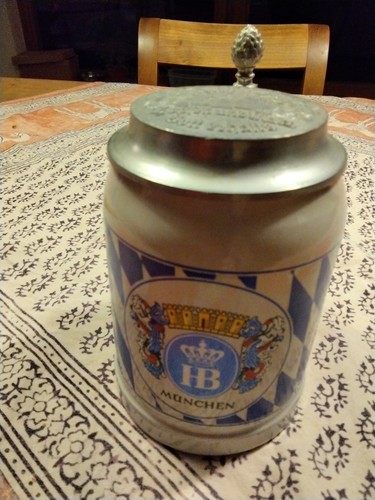Bierkrug mit deckel münchner - deckel,