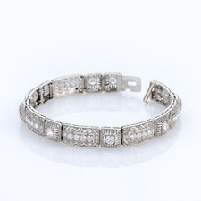 Art Deco Armband (Platin) mit