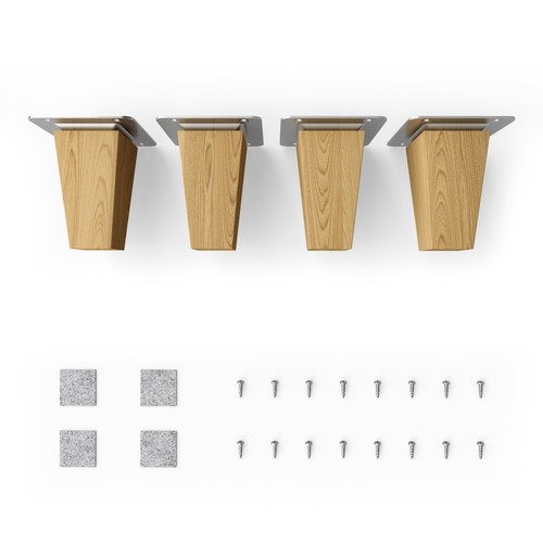 Sossai eckige holzfüße - sossai®,