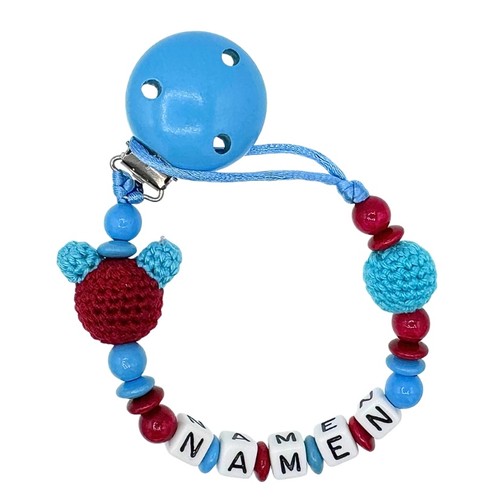 Schnullerkette mit wunschnamen - mit,