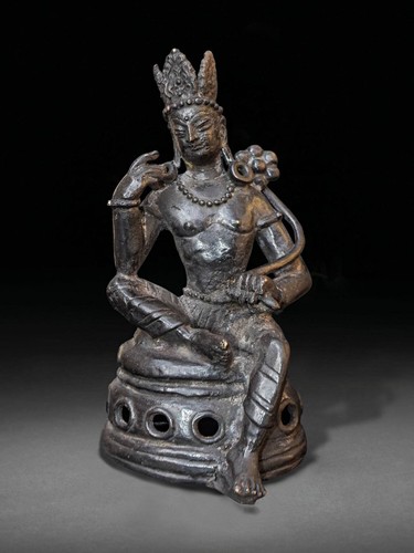 Bronze sitzende buddha figur - sitzende,