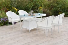 MX Gartenmöbel Bamberg Set 5tlg. Terrassenmöbel Balkonmöbel Gartengarnitur Tisch