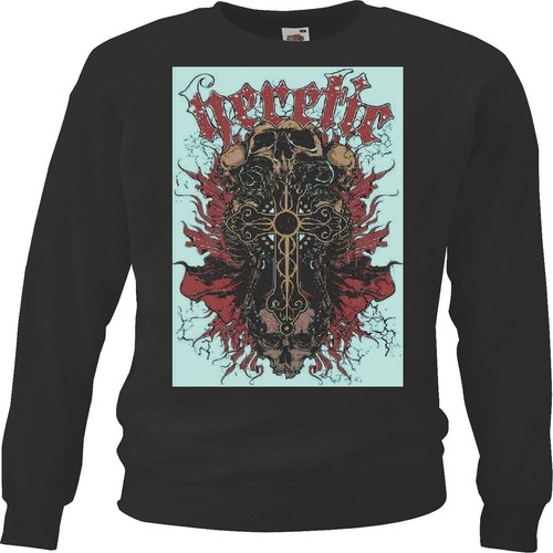 Sweatshirt vintage skull - sweatshirt,