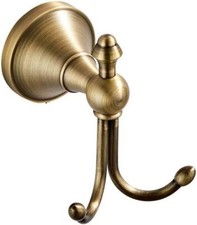 Antik Bademantelhaken Messing