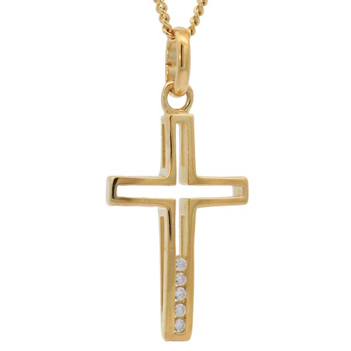 Anhänger kreuz massiv 333 - anhänger,