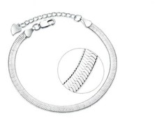 Eleganter Schlangen Armband Echt 925 Sterling Silber Damen Weihnachtsgeschenk