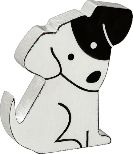 Dekofigur hund weiß höhe - hund,, 10
