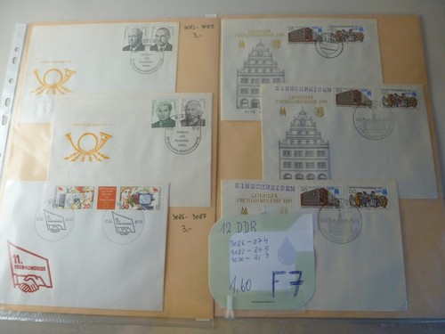 Ddr ersttagsbriefe fdc - 12,