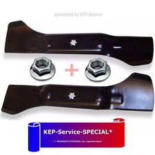 2x Rasenmähermesser für Gutbrod GLX 105 R RA RAL RALK RAT RH RHL RHL-K RHLSK JLX