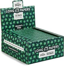 50x Granny's® Slim Long Papers aus Hanf | 108 x 45 mm | 36 Blatt