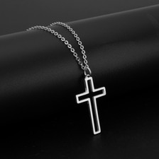 Edelstahl anhänger kreuz - edelstahl,