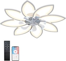 LED Deckenventilator Mit Beleuchtung,mit Ventilator Fernbedienung APP,6-Speed