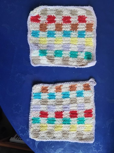 Topflappen handgehäkelt - topflappen,