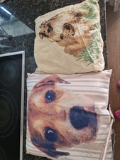 2 Dekokissen Hundemotiv Welpe Kinderkissen