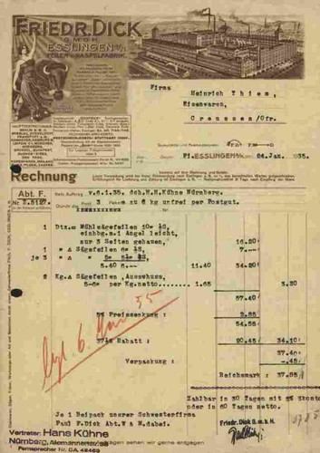Friedr dick gmbh 1935 - friedr.,