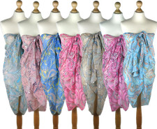 XXL Tuch Strandtuch Schal Stola Pareo Damen Sarong Wickeltuch Muster Maxi Umhang