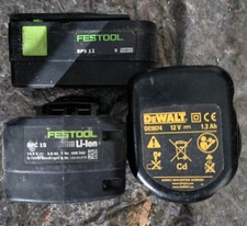 Z194 3 x AKKU`S als defekt (FESTOOL BPS 12; BPC 15; DeWALT DE9074)