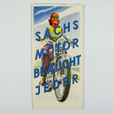 Prospekt Sachs Motor 100 150 175 Braucht Jeder Vintage Folder 1953