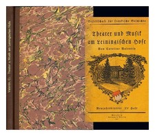 VALENTIN, CAROLINE Theater und