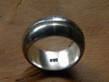 Ring silber 925 Gestempelt Trachten Mittelalter Hochzeit Antik Schmuck 19 mm