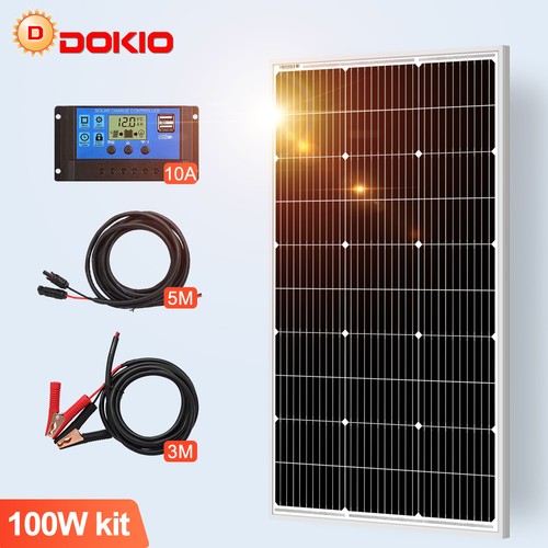 100 watt 12v solarpanel set - 100,