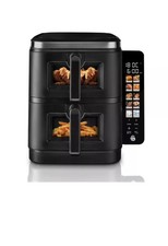 Swan 11L Twin Stack Luftfritteuse mit Swan Cyclone Technologie, Schwarz SD10522BLK