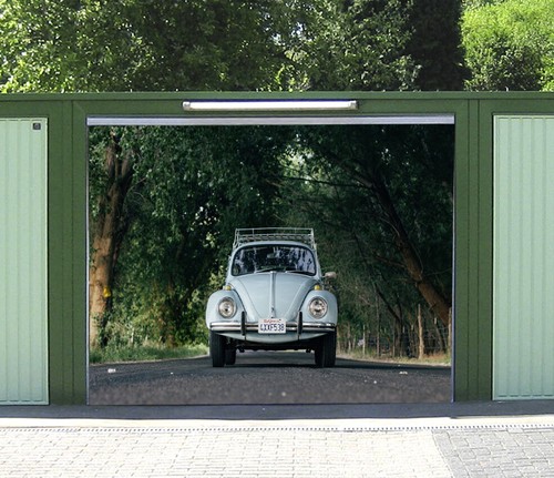 Retro auto m006 garage tür - auto,