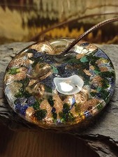 Damen Halskette Anhänger in Gold und mehrfarbig funkelt extrem in der Sonne :)