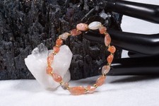 Edelstein Armband Goldene Sonnenstein Steinchen | ca 8mm Steinchenarmband