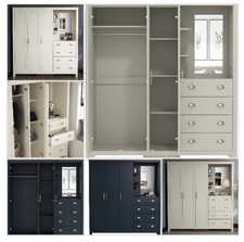 Neu Lancaster Kombi Spiegel Kleiderschrank Kommode Nachttisch