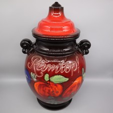 Vintage Rumtopf Keramik Steingut [H 37cm] farbenfroh bunt Toperhalt nostalgisch