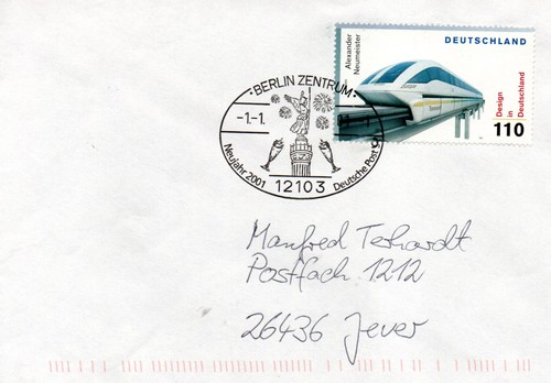 Bedarfsbrief mit sonderstempel - mit,