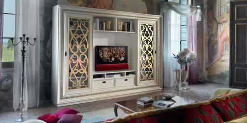 Schrankwand massivholz - tv,