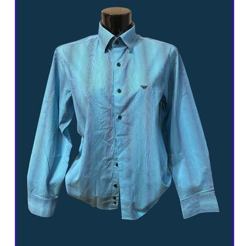 Men giorgio armani shirt blue - shirt,
