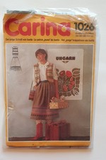Retro Schnittmuster Ungarische Folklore, Damen, Carina 1026