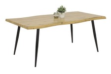 Esszimmertisch GABI I T, Farbe wildeiche / schwarz