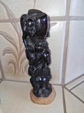 Afrikanische, handgeschnitzte Holz-Skulptur -70er Jahre