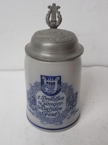 Alter steinzeug bierkrug mit - alter,