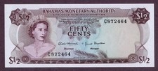 BAHAMAS 1/2 DOLLAR Banknote