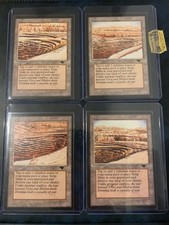 Magic the Gathering Strip Mine A,B,C,D Playset Antiquities Vintage Zustand Ex