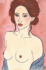 AKT Erotik Tusche Aquarell