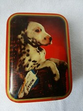 schöne alte Dose Sharps Toffee Bonbondose Blechdose Hundemotiv Dalmatiner
