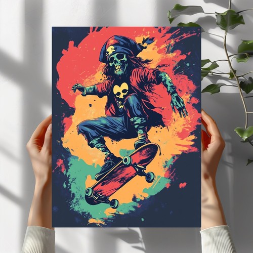 Piraten skateboard poster - piraten,