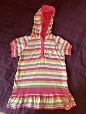 Sigikid Kleid Gr. 128 mit Herzanhänger, Schößchen & Kapuze