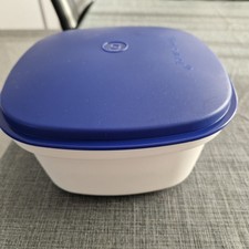 Tupperware Sieb Servierer C37, Blau Weiß, 3-teilig