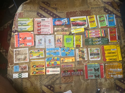 Vintage kaugummi verpackungen - kaugummi,