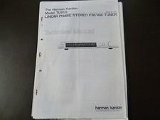 Service Manual Harman Kardon  Linear Phase Stereo FM/AM Tuner TU 910
