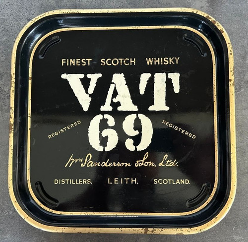 Metall werbetablett scotch - metall,