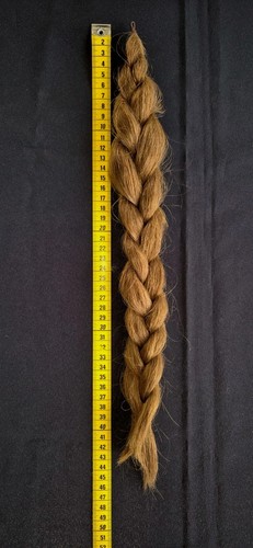 Echthaar zopf 48cm 55g - „echthaar,