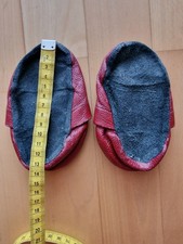 rote Leder Krabbelschuhe 12,5/13 cm lang - 12-18 Monate - Gr 20
